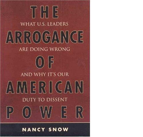 Cover for The Arrogance of American Power