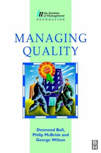 Cover for Managing quality