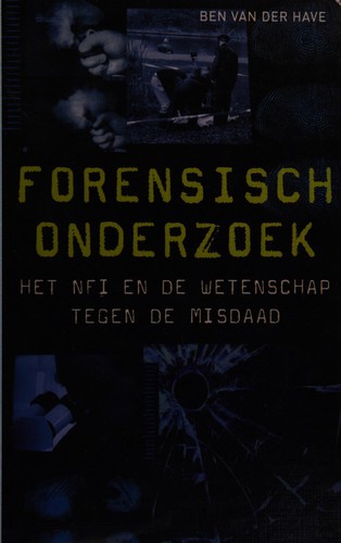 Cover for Forensisch onderzoek