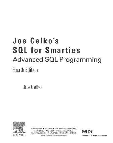 Cover for Joe Celko's SQL for smarties