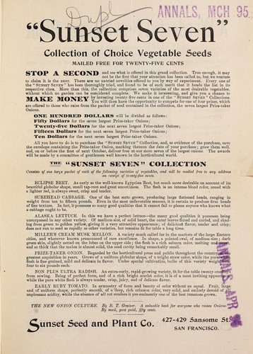 Cover for Sunset seven