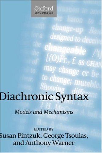 Cover for Diachronic Syntax