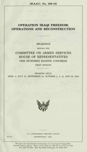 Cover for Operation Iraqi Freedom
