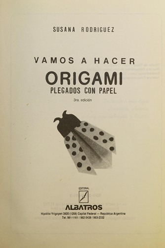 Cover for Vamos a Hacer Origami - Plegados de Papel