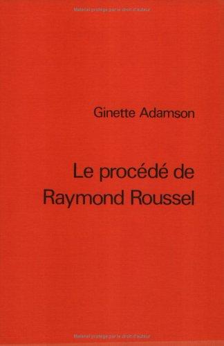 Cover for Le procédé de Raymond Roussel