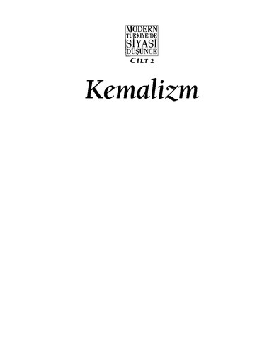 Cover for Kemalizm