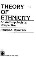 Cover for Theory of ethnicity