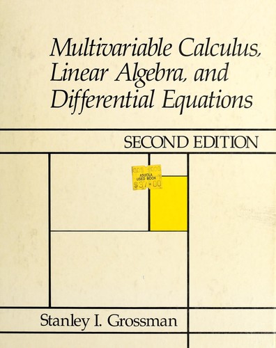 Cover for Multivariable calculus, linear algebra and differential equations