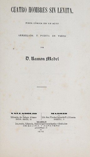 Cover for Cuatro hombres sin levita