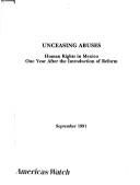 Cover for Unceasing abuses