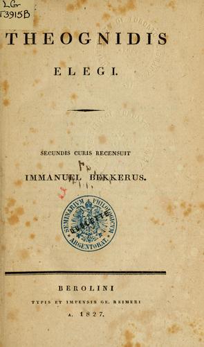 Cover for Elegi