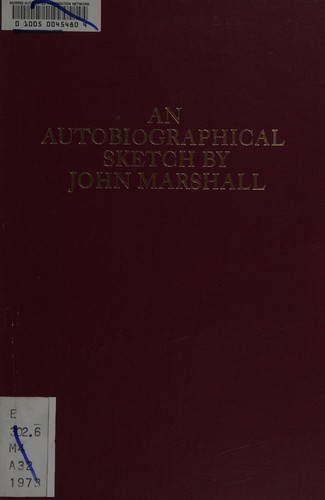 Cover for An autobiographical sketch