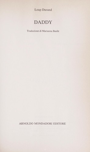 Cover for Daddy