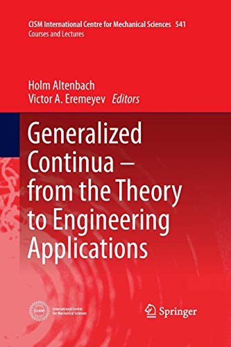 Cover for Generalized Continua - from the Theory to Engineering Applications