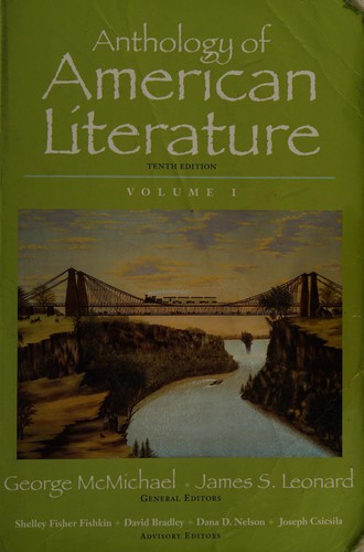 Cover for Anthology of American literature