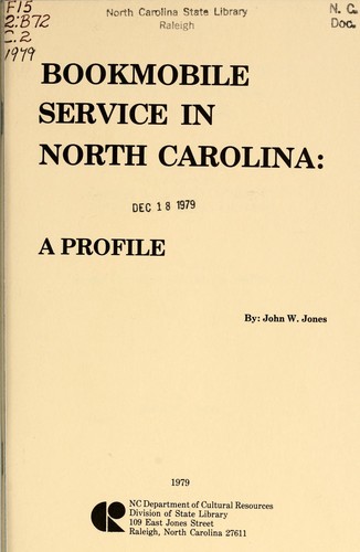 Cover for Bookmobile service in North Carolina