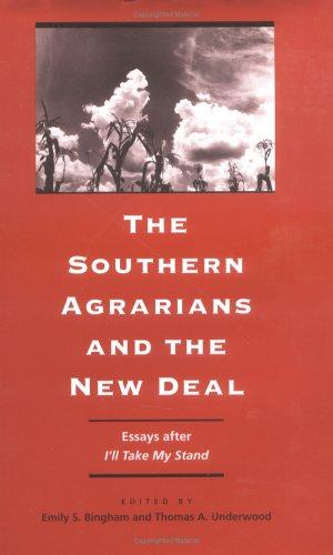 Cover for The Southern Agrarians and the New Deal