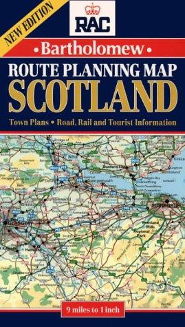 Cover for RAC-Bartholomew route planning map Scotland: Scale 1:550 000 (approx. 9 miles to 1 inch)
