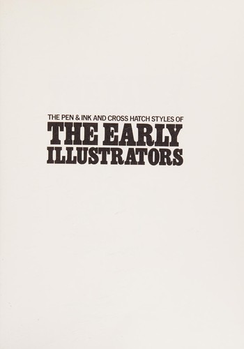 Cover for The Pen & ink and cross hatch styles of the early illustrators