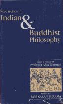 Cover for Researches in Indian and Buddhist Philosophy