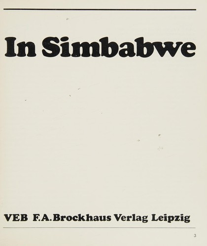 Cover for Im Simbabwe