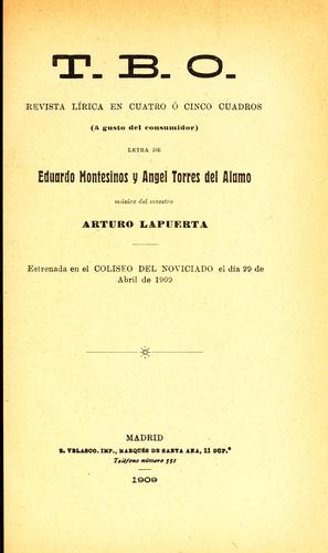Cover for T.B.O.