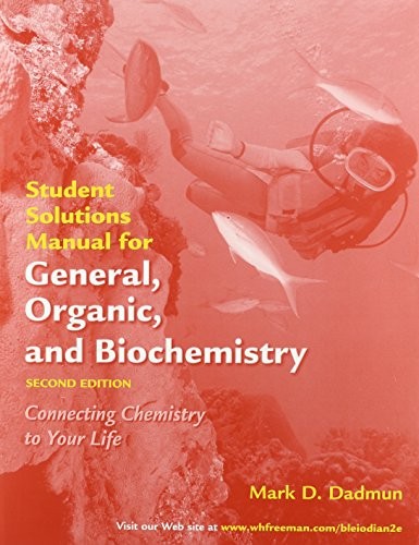 Cover for General, Organic, and Biochemistiry, Solution's Manual & Study Guide