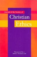 Cover for Journal of the Society of Christian Ethics