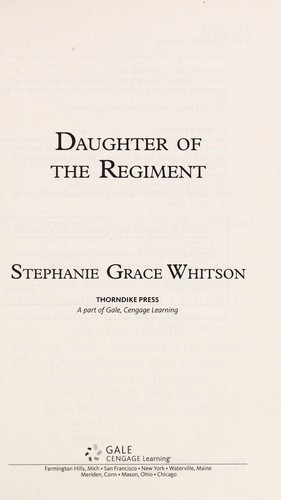 Cover for Daughter of the regiment