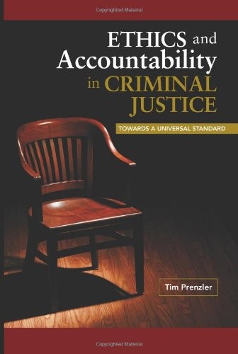 Cover for Ethics and accountability in criminal justice