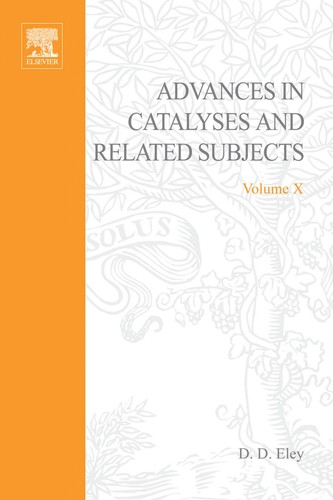 Cover for Advances in catalysis and related subjects