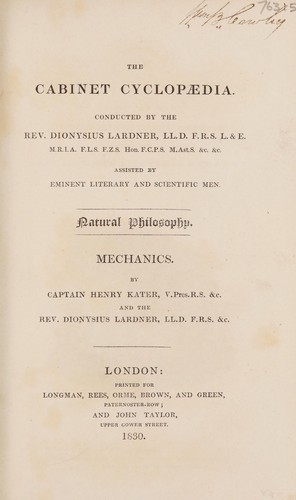 Cover for Mechanics