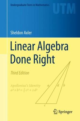 Cover for Linear Algebra Done Right