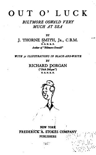 Cover for Out o' luck