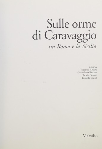 Cover for Sulle Orme Di Caravaggio