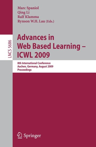 Cover for Advances in web based learning - ICWL 2009