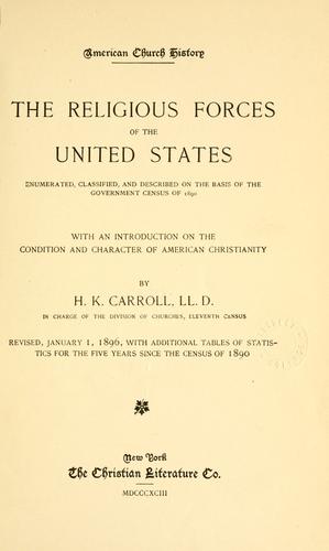 Cover for The American church history series