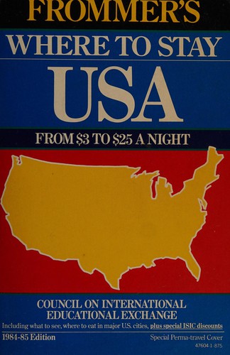 Cover for Where to Stay U. S. A., 1984-85