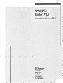 Cover for SPSS/PC plus tables V2.0
