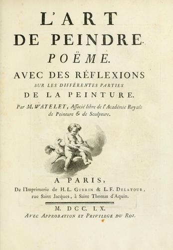 Cover for L'art de peindre
