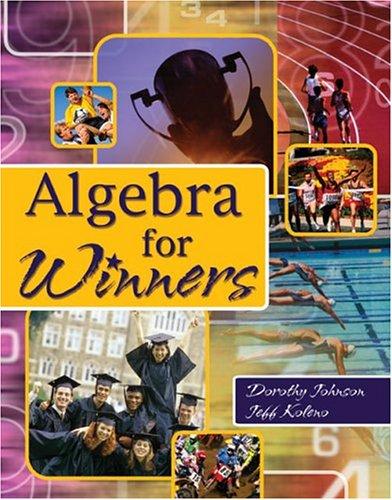 Cover for Algebra for Winners