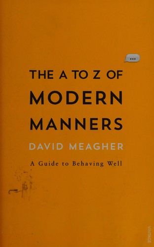 Cover for A to Z of Modern Manners