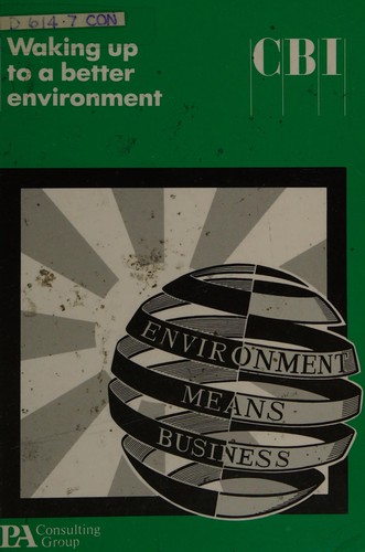 Cover for Waking up to a better environment