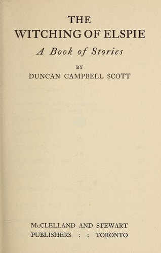 Cover for The witching of Elspie