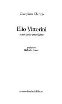 Cover for Elio Vittorini