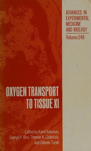 Cover for Oxygen Transport to Tissue XI (Advances in Experimental Medicine and Biology)