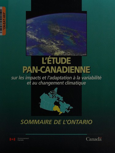 Cover for The Canada Country Study: climate impacts and adaptation