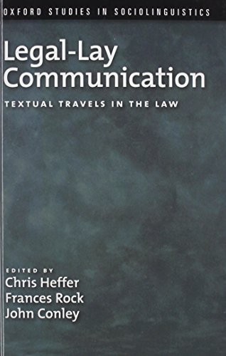 Cover for Legal-Lay Communication