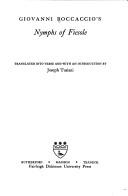 Cover for Giovanni Boccaccio's Nymphs of Fiesole