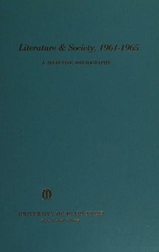 Cover for Literature & society, 1961-1965